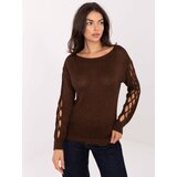 Italy Moda Sweater-MI-SW-1606.96-dark brown | shoptok.hr