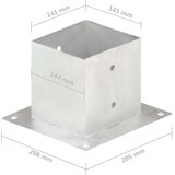  Sidra za stupove 4 kom od pocinčanog metala 141 mm | shoptok.hr