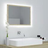 vidaXL led kopalniško ogledalo sonoma hrast 60x8,5x37 cm akril, (20622461) | Shoptok.si