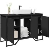 vidaXL Ormarić za umivaonik crni 91 x 35 x 60 cm konstruirano drvo | shoptok.hr