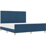 Plavi krevet okvir od tkanine 180x200 cm | shoptok.hr