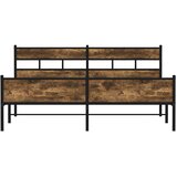  Metalni okvir kreveta bez madraca boja hrasta 183x213 cm | shoptok.hr