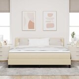  Krevet s opruga kutije s jastukom Krema 180 x 200 cm tkanina | shoptok.hr