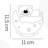  ONLI - LED Punjiva dečija noćna lampica NUVOLINA LED/2,5W/5V meda/plava | Eponuda.com