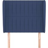  Uzglavlje s ušima plavi 93x23x118/128 cm od tkanine | shoptok.hr