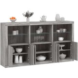  Komoda z LED lučkami siva sonoma 181,5x37x100 cm | Shoptok.si