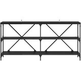  Konzolna stolica Crni hrast 160 x 30 x 75 cm Konstruirano drvo | shoptok.hr