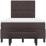  Krevet s opruga kutije Tamno smeđa 120 x 190 cm tkanina | shoptok.hr