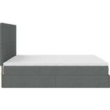 vidaXL Otomanski krevet s madracem i LED tamnosivi 160x200cm tkanine | shoptok.hr