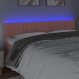  LED uzglavlje ružičasto 180x5x78/88 cm baršunasto | shoptok.hr