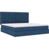  Krevet s od storage s madracem Plava 200 x 200 cm Lažna koža | shoptok.hr
