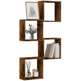 vidaXL Stenske kockaste police 4 kosi dimljen hrast 30x15x30 cm, (5000306986) | Shoptok.si
