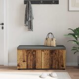  Klupa za hodnik s jastukom Staro drvo 100 x 38 x 46 cm | Eponuda.ba