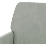  Fotelja svjetlosiva 62 x 79 x 79 cm baršunasta | Eponuda.com