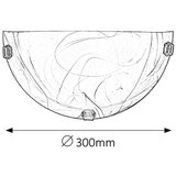 Rabalux alabastro zidna lampa E27 60W tabaco/bronza 9KD5M6M | Eponuda.com