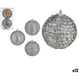  Set božićnih kuglica S olakšanjem Ø 10 cm Srebrna PVC (12 kom.) Cijene