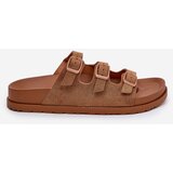 Boto Women's Sandals With Straps And Buckles Camel Uliri | shoptok.hr
