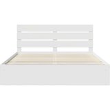  Okvir za krevet Bijelo 200 x 200 cm Čvrsto borovo drvo | shoptok.hr