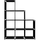 Police za izlaganje u obliku stepenica 130x45x170 cm od tkanine | shoptok.hr