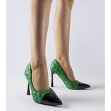 Gemre Green quilted stilettos Benito | Shoptok.si