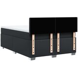 vidaXL Krevet s oprugama i madracem crni 160 x 200 cm od umjetne kože | shoptok.hr