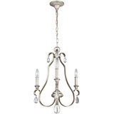 Elstead Lighting Elstead Dewitt Lestenec 3 svetlobe, srebrna barva, E14, (22099774) Cene