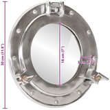  Viseće zidno ogledalo Ø 30 cm od aluminija i stakla | shoptok.hr
