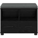  Klupa za hodnik s jastukom Crni hrast 60 x 38 x 46 cm | shoptok.hr