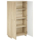  Visoka komoda Hrast sonoma 79x41x151 cm Konstruirano drvo - Hrast sonoma | shoptok.hr