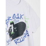 Sinsay Pamučna majica s motivom skateboarda | shoptok.hr