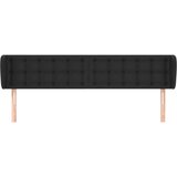  Uzglavlje s ušima crni 183x23x78/88 cm od umjetne kože | shoptok.hr