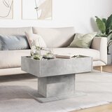  Stolić za kavu LED siva boja betona 70x50x45 cm drveni | shoptok.hr