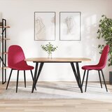 The Living Store Vrtljivi jedilni stoli 2 kosa vinsko rdeč žamet - Jedilni Stol, (21495309) | Shoptok.si