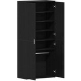  Ormar za cipele Crni hrast 80 x 39 x 178 cm Konstruirano drvo | Eponuda.com