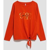 Marisse Blouse With An Inscription And Ties | Shoptok.si