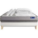 ACTISOM Kompletni paket za posteljo - Vzmetnica 140x200 cm + Vzmetnica z letvami (komplet) + 2 vzglavnika + Prevleka - Actimemo Night, (21614443) Cene