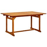 vidaXL Vrtni blagovaonski stol (150 - 200)x100x75 cm od drva bagrema | shoptok.hr