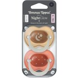 Tommee Tippee tolažilna duda - silikon , nočna, 6-18m, sort, 2/1 Cene