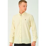 Dewberry G674 MEN'S SHIRT-YELLOW-2 Cene