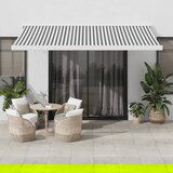 vidaXL Tenda na uvlačenje antracit-bijela 4x3 m od tkanine i aluminija | shoptok.hr