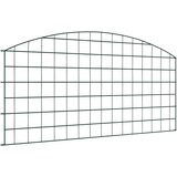 vidaXL Komplet ograje za ribnik 5 pcs Zelena 100 x 50 cm Jeklo | Shoptok.si