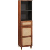 vidaXL Strani šal s predalom s polico s shranjevanjem z vrati Rjava 38 x 33.5 x 160 cm | Shoptok.si