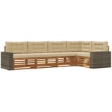  Set vanjskih sofa 5 pcs Prirodna i bež 331 x 172,5 x 73 cm | Eponuda.ba
