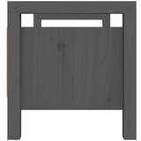  Klupa za hodnik siva 80x40x43 cm od masivne borovine | shoptok.hr