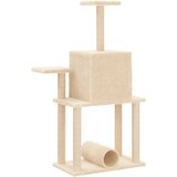  Penjalica za mačke sa stupovima za grebanje krem 122 cm | shoptok.hr