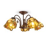 Brilagi tiffany vitražni plafonski luster mirabella 5xE27/60W/230V prečnik 60 cm | Eponuda.com