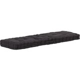 vidaXL Talna sedežna blazina za paleto bombaž 120x40x7 cm črna | Shoptok.si