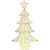 vidaXL Božično drevo med 160 LED Toplo bela 150 cm PET | Shoptok.si
