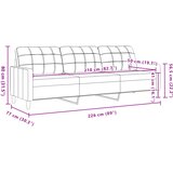  3-dijelni set sofa krem od mikrovlakana | shoptok.hr