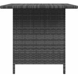  Vrtni blagovaonski stol sivi 110 x 70 x 65 cm od poliratana | shoptok.hr